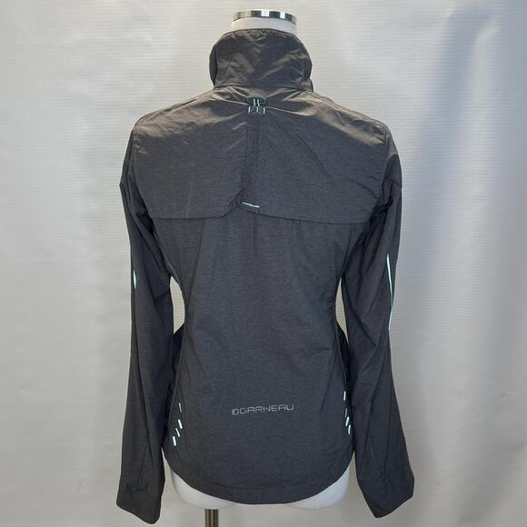 Louis Garneau Jacket Womens Medium Full Zip Cycling Windbreaker Reflective - Picture 3 of 11
